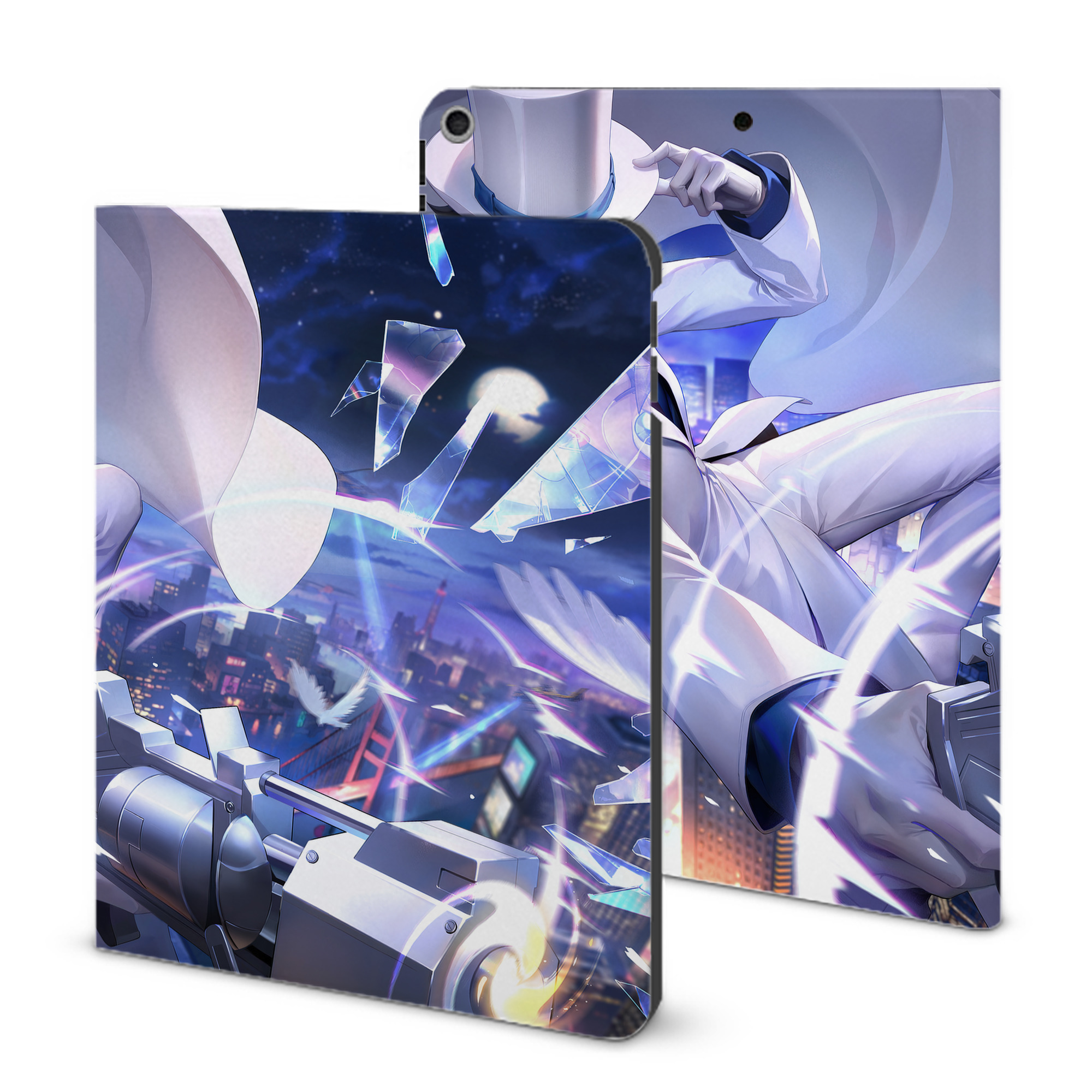 （画像用） 名探偵コナン Detective Conan IPad ケース ブック型 PUレザー TPU 耐衝撃 軽量 薄型 ペン収納なし 全面保護 IPad 各モデル対応